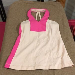 Two toned pink Lululemon sports bra tank size 4